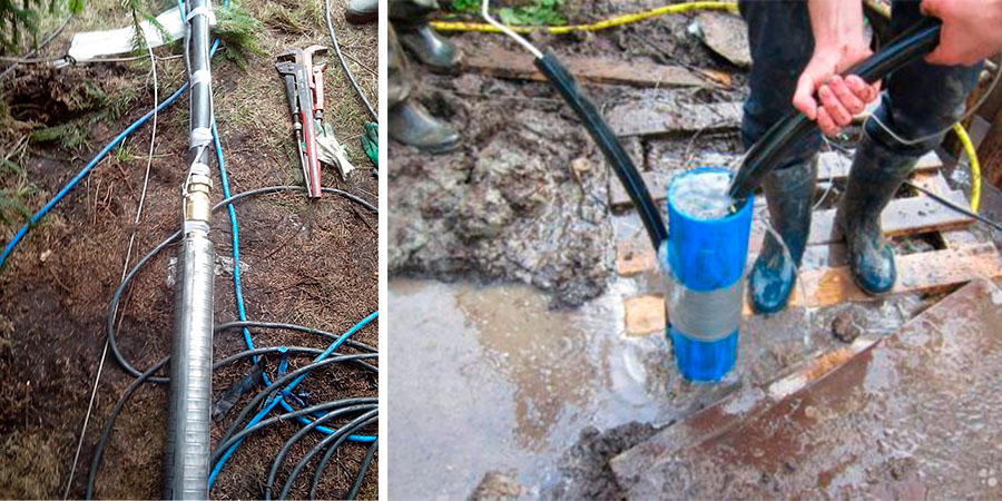 Извлечение насоса из скважины