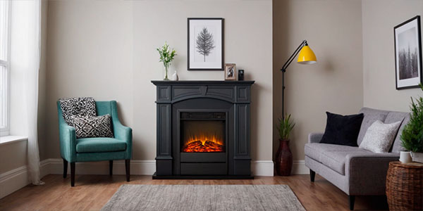 электрический камин в доме