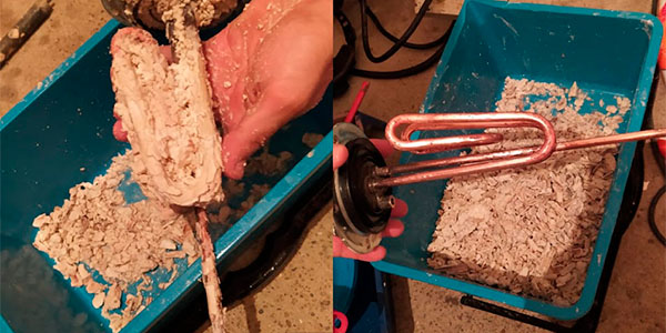 накипь на ТЭНе без анода