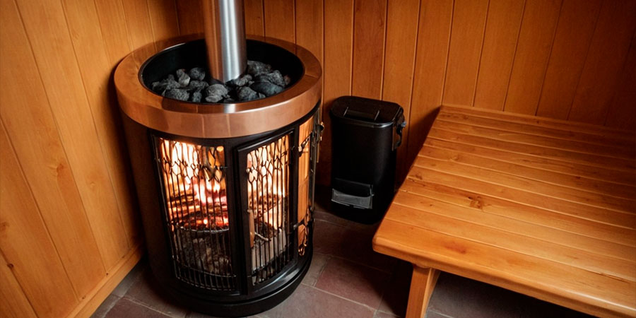 Печь для бани в бане