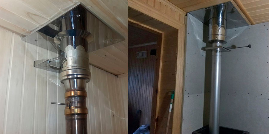 Шибер в системе дымохода