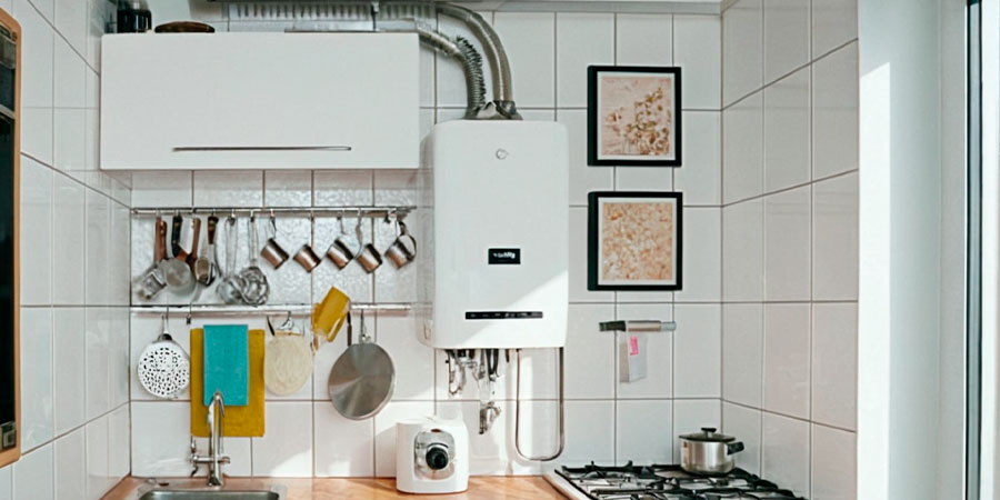 Газовая колонка на кухне