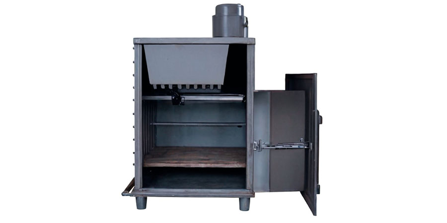 Печь для бани в разрезе
