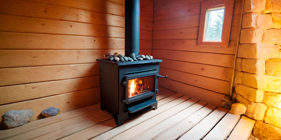 Банная печь в бане
