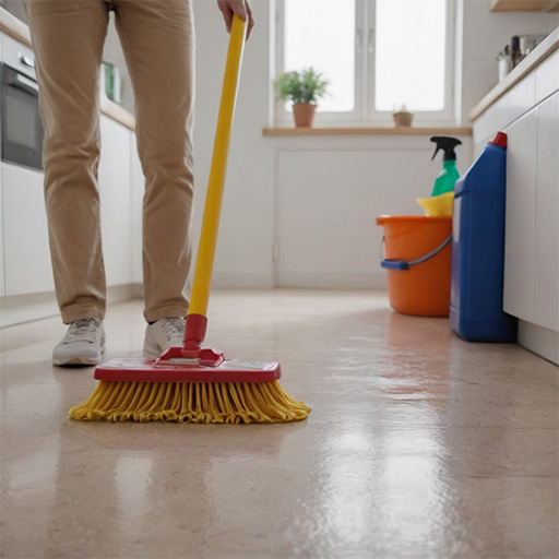 Как отмыть жир с различных видов напольного покрытия