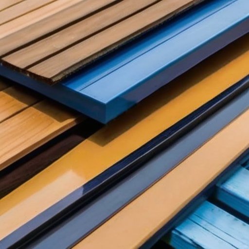 Терасса с различными покрытиями для decking: дерево, композит, пластик, инструменты для ухода и уютный фон.