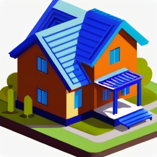 Архитектурная схема различных типов крыш на строительной площадке.