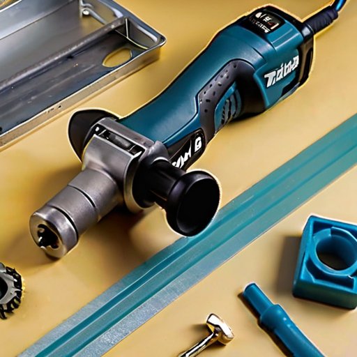 Организованное рабочее пространство с разобранным перфоратором Makita HR2450 и аккуратно расположенными инструментами.