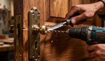 Как врезать дверной замок точно и аккуратно