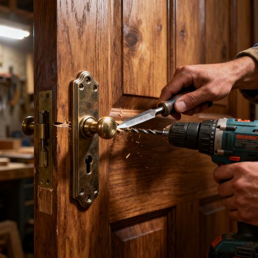 Как врезать дверной замок точно и аккуратно